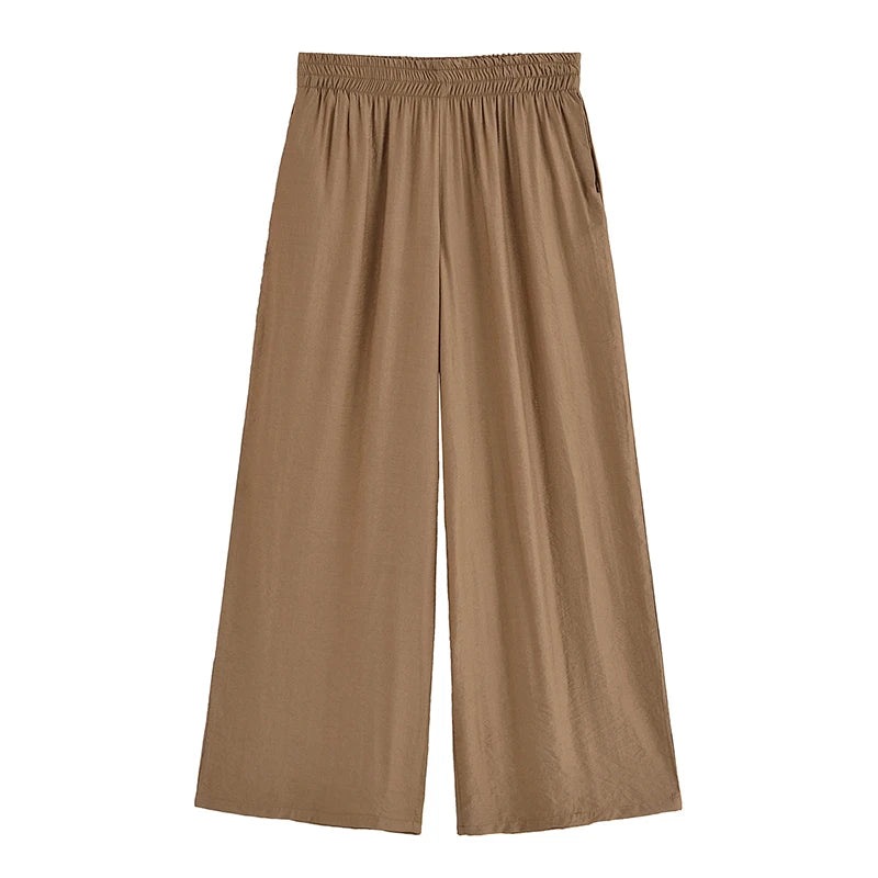 Refined Zip Top & Wide Trouser Set