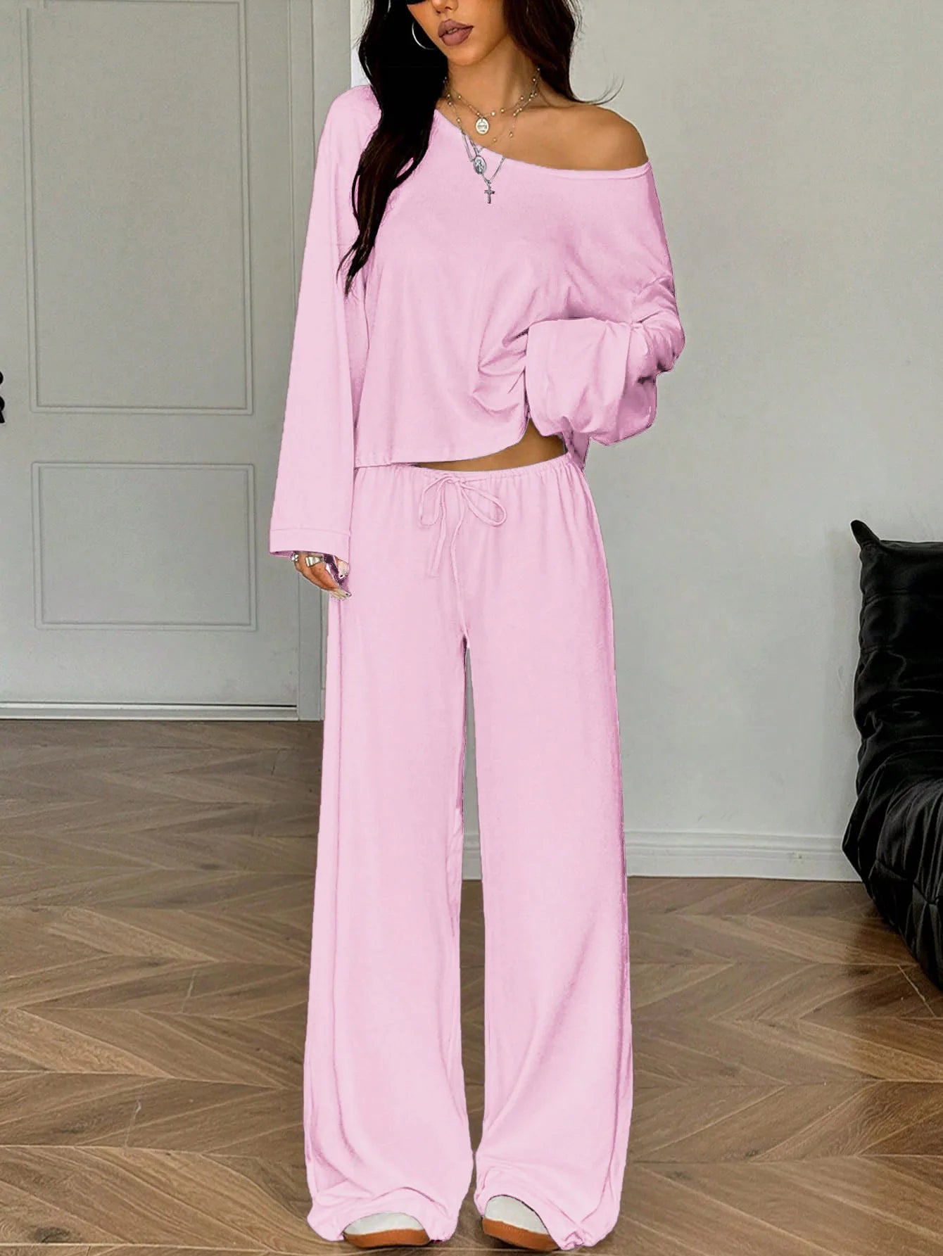 Belle Chill Wide-Leg Matching Set