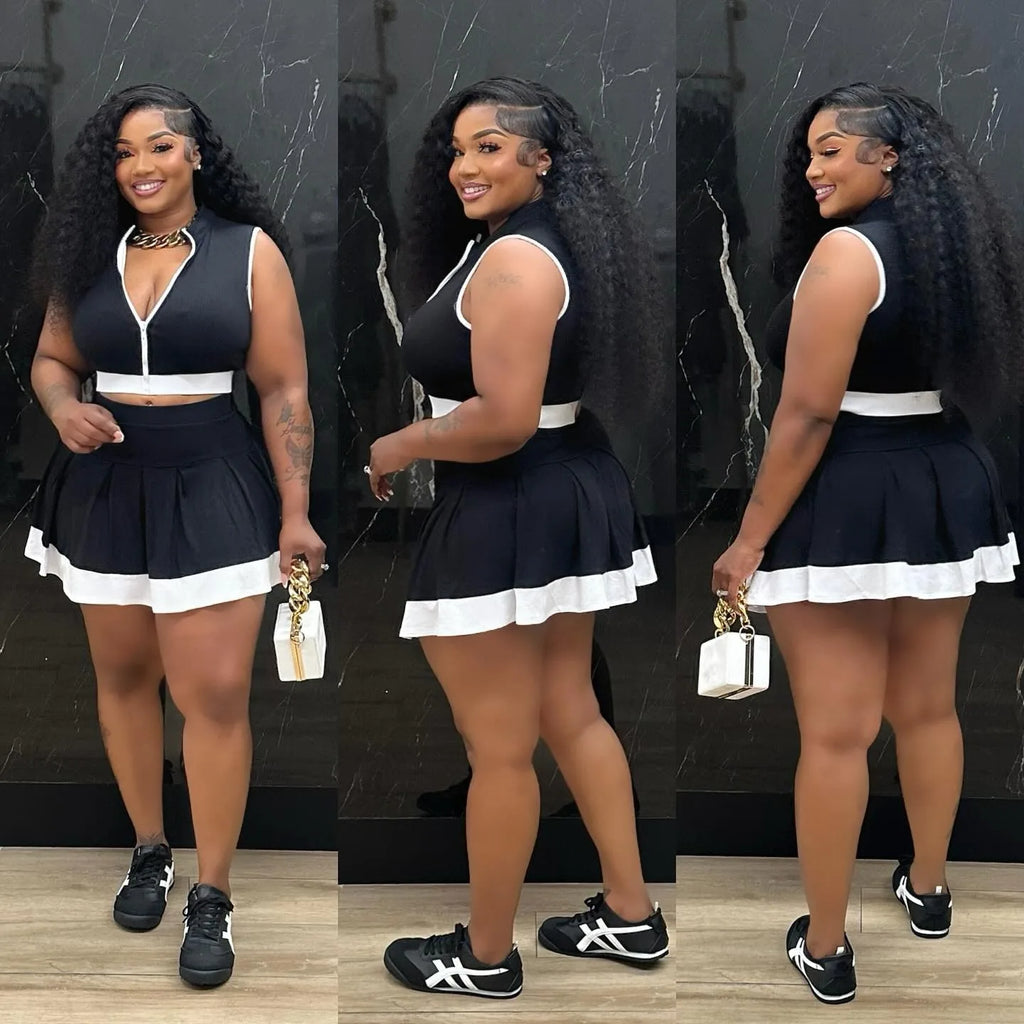 Belle Bloom V-Neck Two-Piece Set