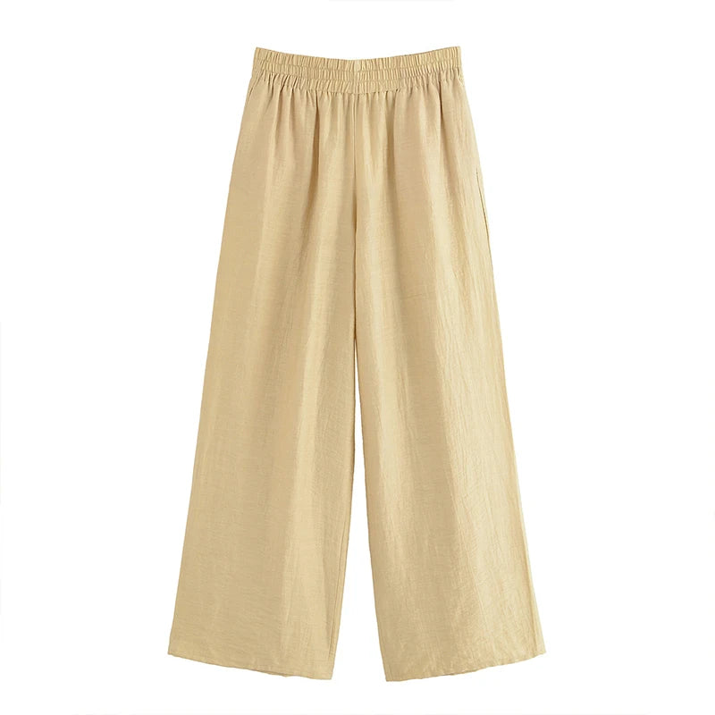 Refined Zip Top & Wide Trouser Set