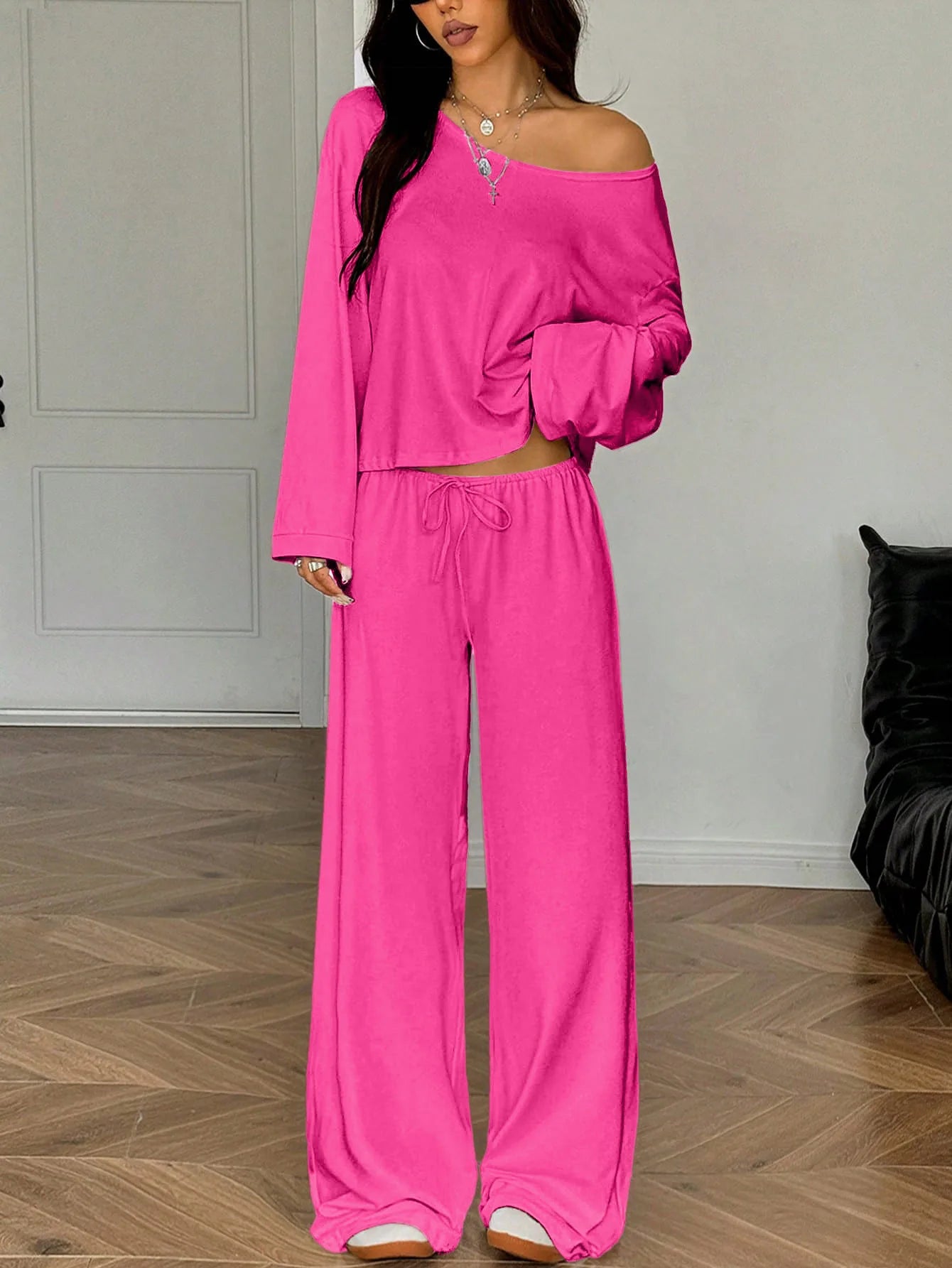 Belle Chill Wide-Leg Matching Set