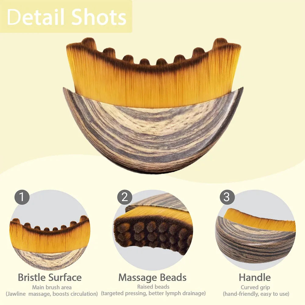 Belle Sculpt Lymphatic Contour Face Brush