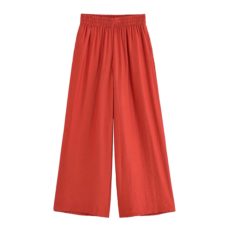 Refined Zip Top & Wide Trouser Set