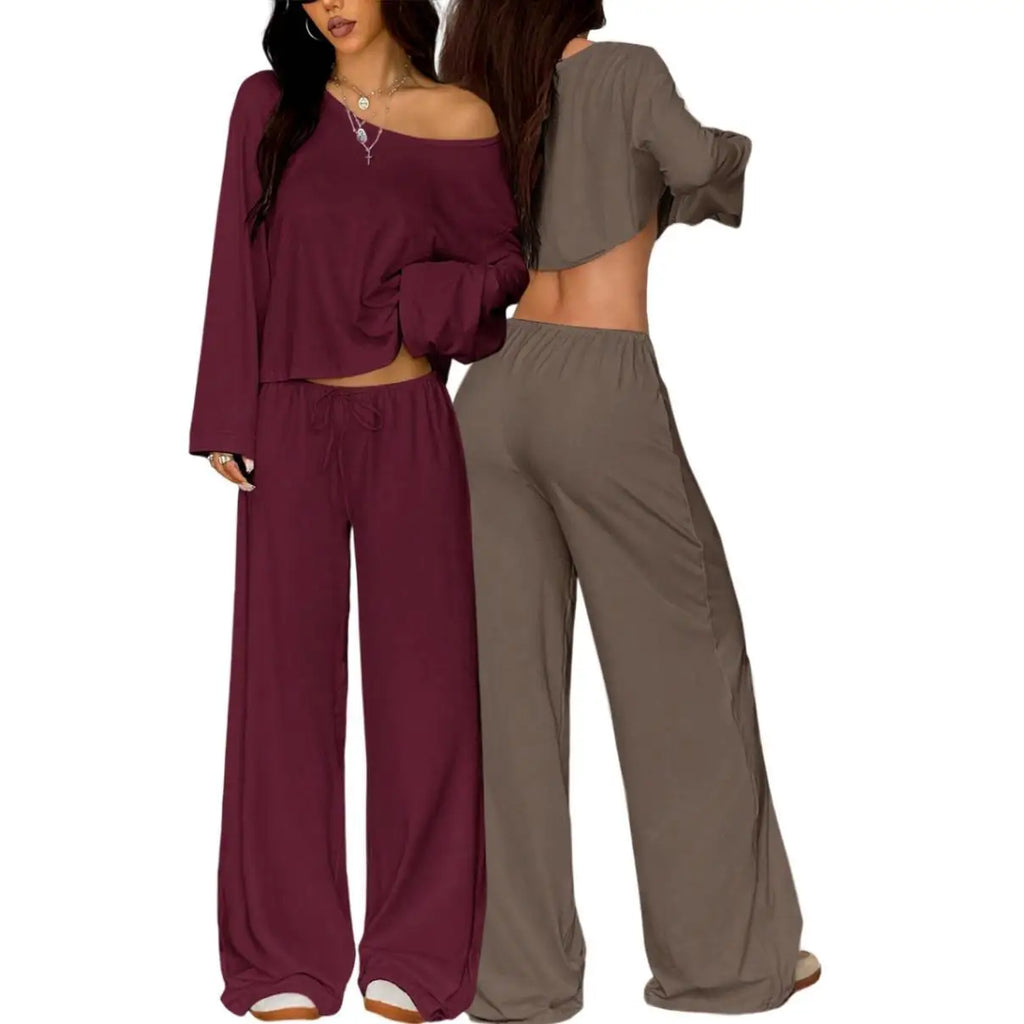 Belle Chill Wide-Leg Matching Set