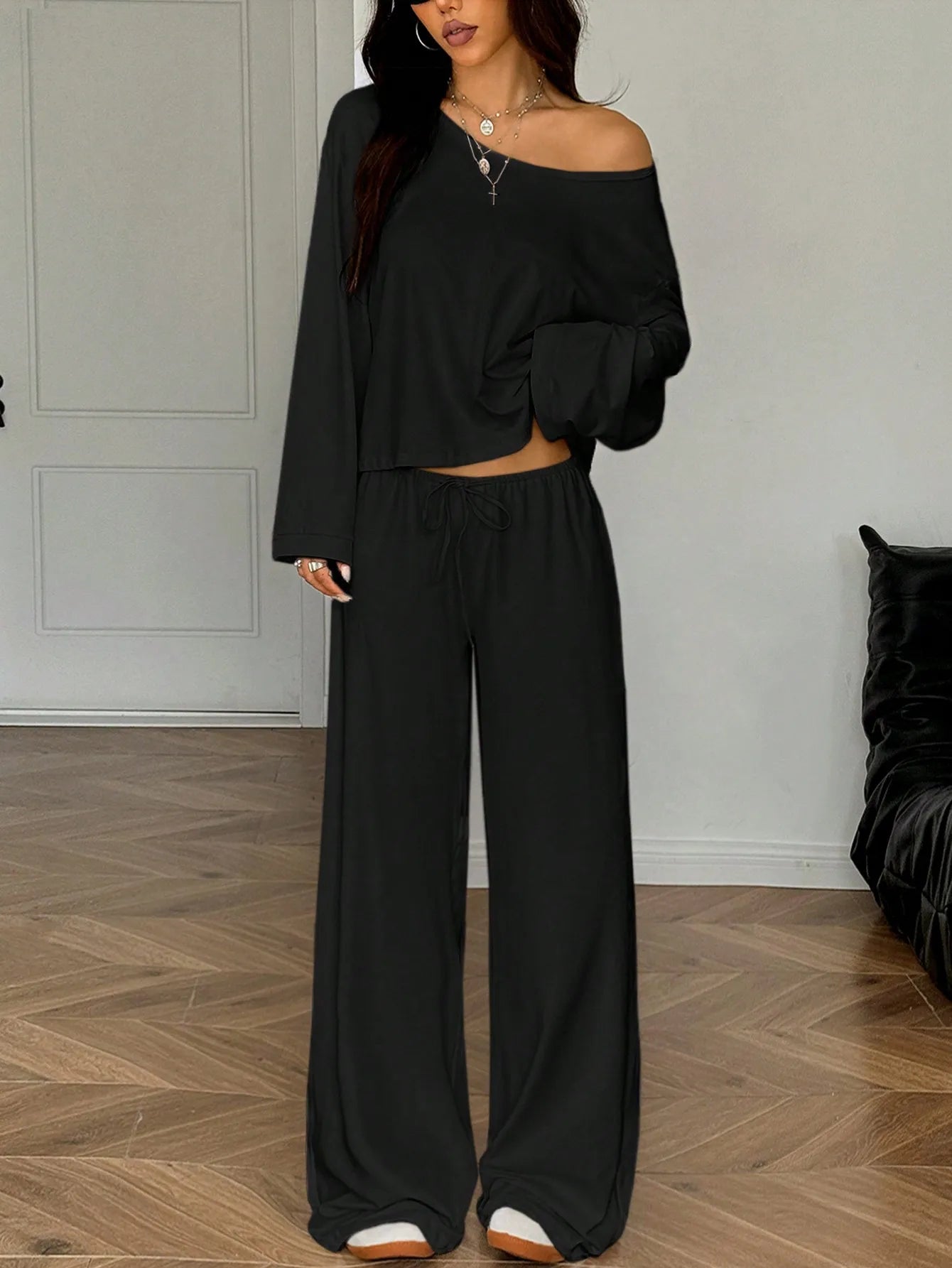 Belle Chill Wide-Leg Matching Set