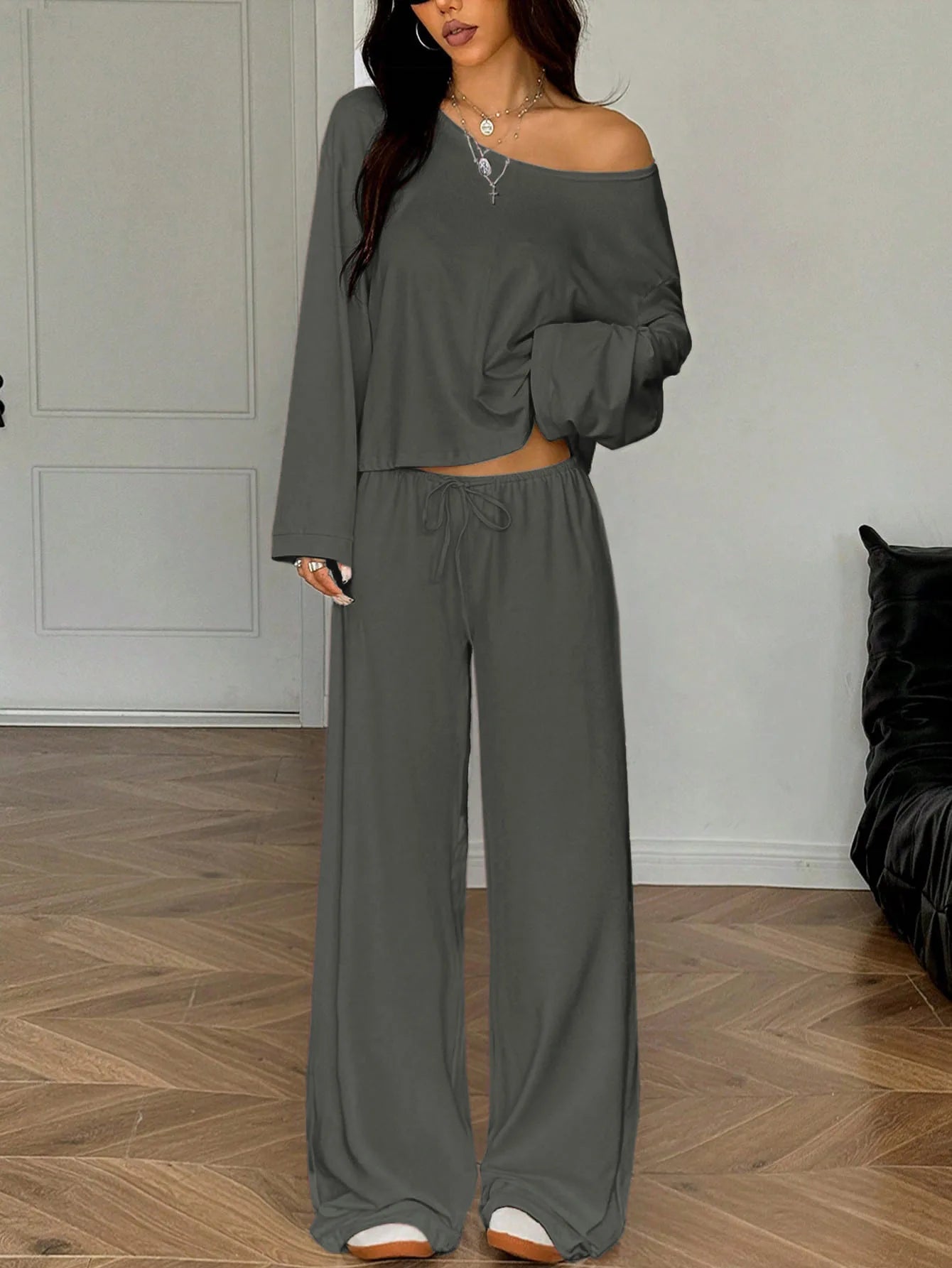 Belle Chill Wide-Leg Matching Set