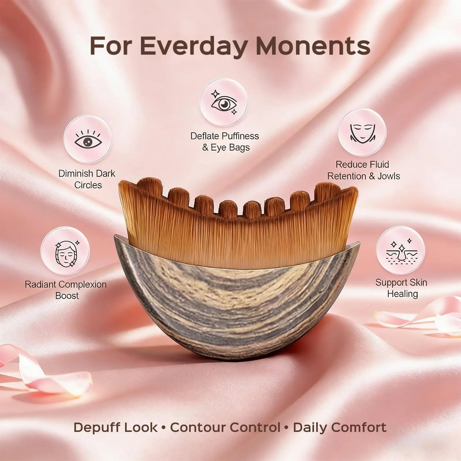 Belle Sculpt Lymphatic Contour Face Brush